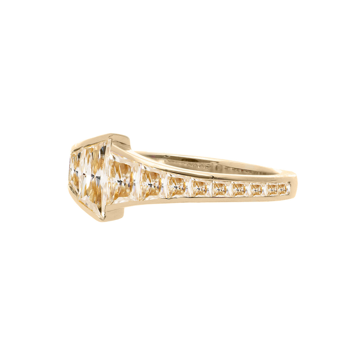 The Yellow Radiant Trapezoid Ring