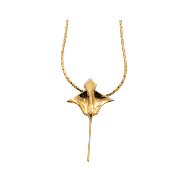 LeBlanc jewellery gold eagle ray choker