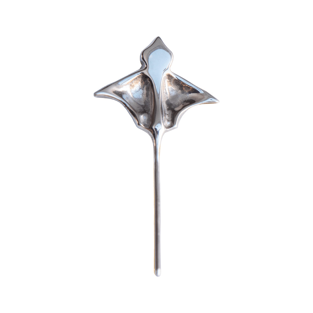 Silver Eagle Ray Studs
